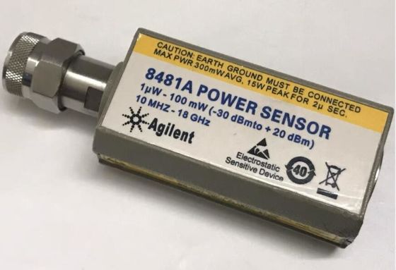comprare Sensore di potenza RF Agilent 8481A usato con intervallo da 10 MHz a 18 GHz e misurazioni di potenza da -30 a +20 dBm fabbricazione online