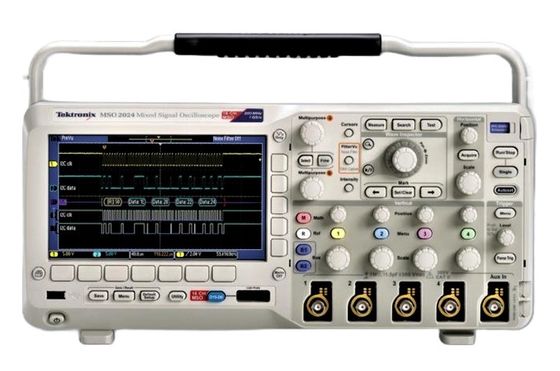 comprare Oscilloscopio a segnale misto Tektronix MSO2014 Fosforo digitale, 100 MHz, 1 GS/s, lunghezza di registrazione 1M, 4+16-ch, Display a colori fabbricazione online