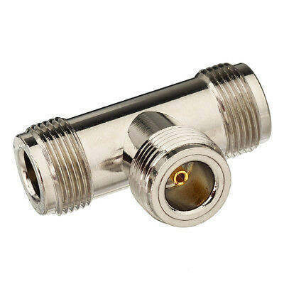 comprare N Type Tee Male Female Adapter with IP67 Waterproof Brass Housing and 50Ω Impedance for RF Applications fabbricazione online