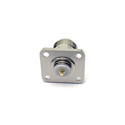 comprare N Type Female Flange RF Coaxial Connector with IP65 Rating Phosphor Bronze Contact for 0~3GHz Frequency fabbricazione online
