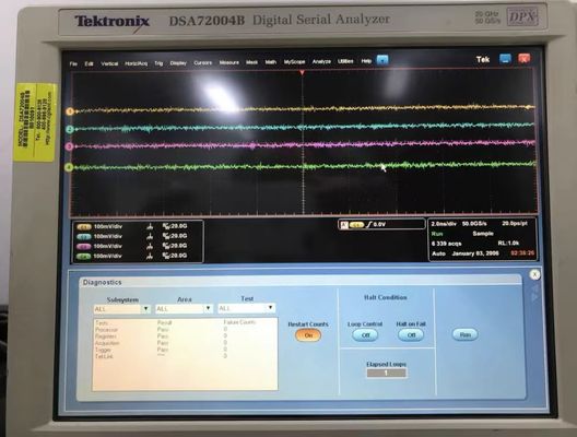 Tektronix DSA72004B Oscilloscopio 20 GHz 4 Ch 50 GS/S Analisatore seriale digitale integrato