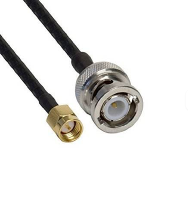 BNC female to SMA male RG58 RG174 jumper RF coaxial cable connector