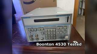 Test di funzionamento del misuratore di potenza RF Boonton 4530